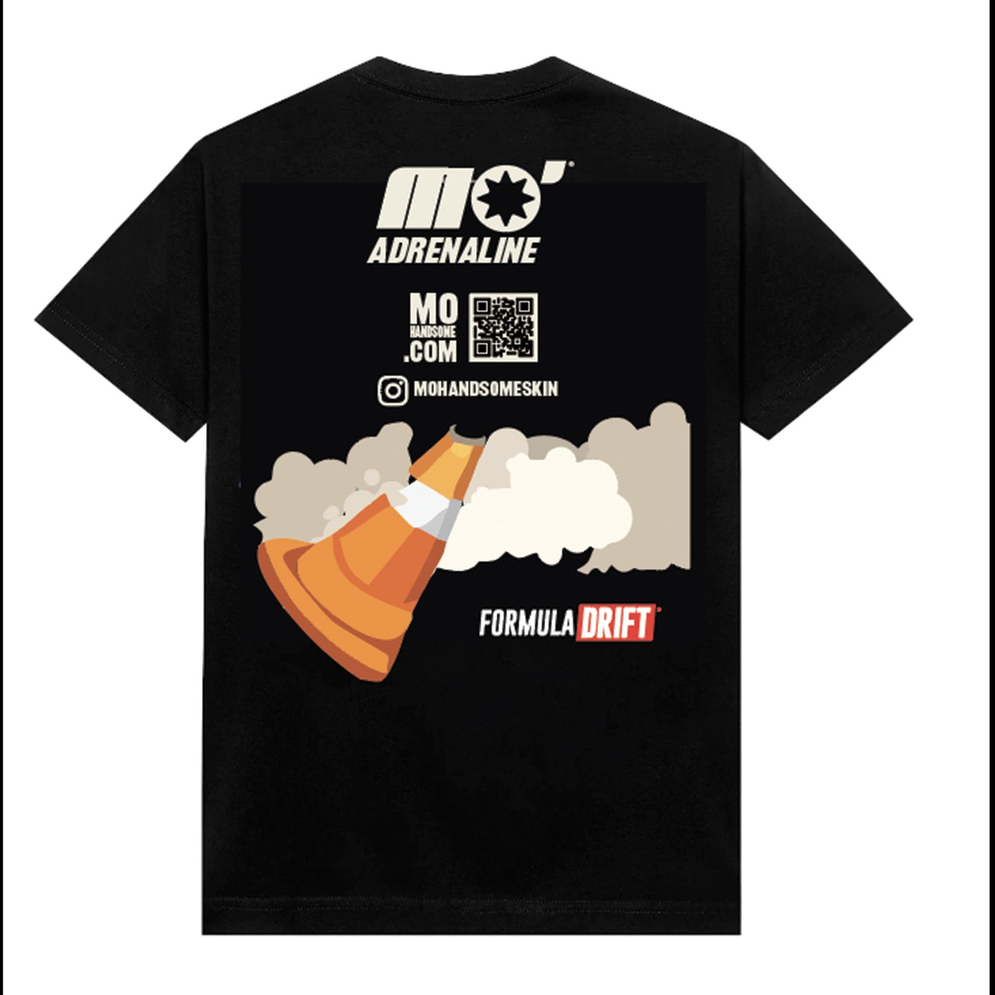 Mo’Handsome T-Shirt - Drifting logo, High Fiber, Gluten Free, Zero Trans Fat, Formula Drift